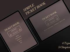 심플 티켓북(Chocolate ver.)