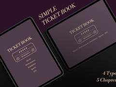 심플 티켓북(Grape ver.)