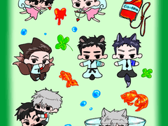 밀랍인형폭렬학원가, 블랙스완 스티커 도안 무료 배포