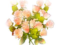 장미덩쿨 장미꽃 브러쉬