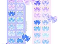 ˈ∗♡∗ˈ 파아란리본 ˈ∗♡∗ˈ 기간 한정 무료 굿노트 스티커