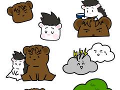 센마키센 스티커 도안 배포