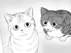 고양이를 그리워 하는 만화