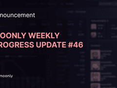 Moonly weekly progress update #46 - New design for a login page
