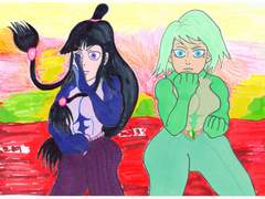 카루마 메이와 아야사토 마요이가 나란히 단 둘이..