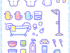 🛁목욕시간 굿노트 스티커/png 배포🧼