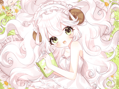 숲을 담은 작은 양의 아가씨여!