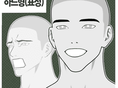 자유자재 데포르메 헤드 3D ver.2 A타입 (표정-하드형)