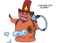 스파이로 시리즈의 Firegrub Land Blubber