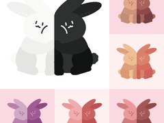 캐릭터 구상 | 토끼 커플