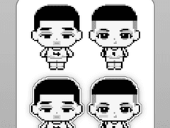 명헌우성 도트 도안