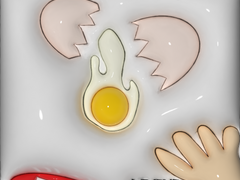 껍질 미리깐 달걀 배경화면