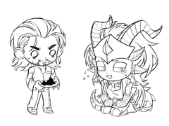 [사일모데] 용붕이 모붕이와 그 주인 사일러스