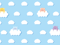 말랑곰 일러스트 : 구름