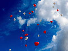 하늘은 맑고 구름은 선명했다.