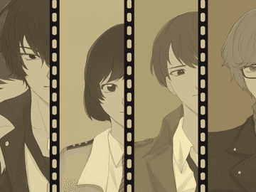 [회색도시1] 주연 4인조 엽서 도안 배포