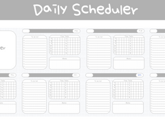 회색 데일리 스케줄러