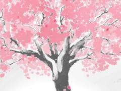 져가는 꽃은 조용히 애달프고도 상냥한 꿈을 꾸네