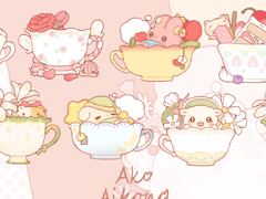 찻잔 메모 스티커 ㅣ 굿노트용