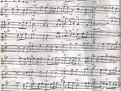 [사호 평온자의 자작 악보][단선]하늘을 날아 저 위 누리로