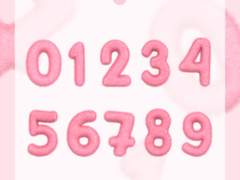 굿노트 스티커 - 숫자 포실포실5