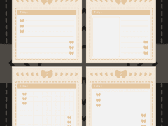 굿노트 스티커 | 옐로우 나비 선물 4가지