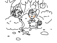 [💛💜] 병아리와 튤립