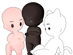 4가지 체형의 SD 모델링 소재