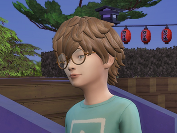 [sims 4/아동 유아 영아 헤어] hair conversion - Ren Amamiya hair by meghelett