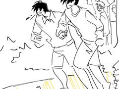 릴레이 만화 그리고 가세요.(1)