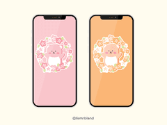 말랑곰 핸드폰 배경화면 : 꽃과 함께 2탄