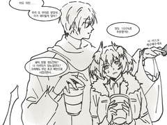 안도피아가 이상한 대화하는 이상한 만화