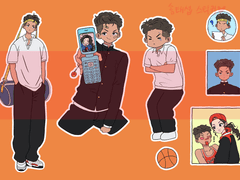 슬램덩크 송태섭 스티커 유료도안+투명파일 추가