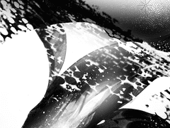 수평선 위를 저문다