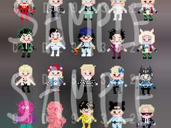 [빱스티커] 키(KEY) 레트로 트릴로지 도트 캐릭터 스티커 유료 발행+뽀너스☆