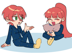 카툰 그림체 커미션