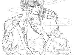 미남 드로잉+내가 만든 커스텀 펜