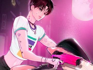 ANGEL pt1💗🏍️ 바이크지민