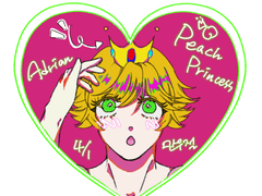 4월 만우절 아드피치공주 하트키링 도안