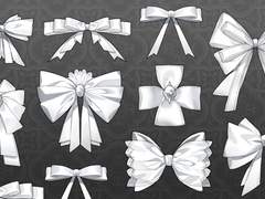 [SUT/PNG] 로맨스 판타지용 장식 리본 브러쉬 10종 (밑색/채색)