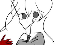 흑백세상에 오롯이 적색.