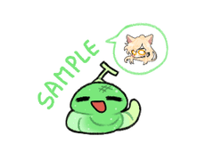 자캐 콩떡 토큰 샘플