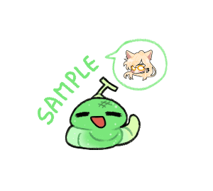 자캐 콩떡 토큰 샘플