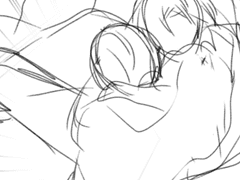 새벽에 감대로 그린거