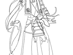 도검 스탠딩 일러 크로키?