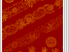 [클튜/유료] 동양풍 전통 문양 브러시 - 연꽃