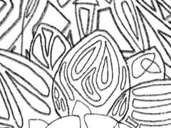 복잡한 꽃 2송이 와 안개꽃