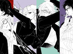 [2차 지인까지] 흑백 낙서 타입