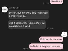 [아이폰 카톡 테마]베빗 기본 클리어톡 2ver.