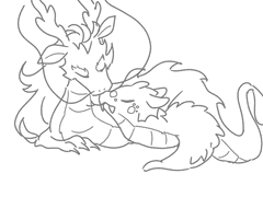 푸른 용과 점박이뱀